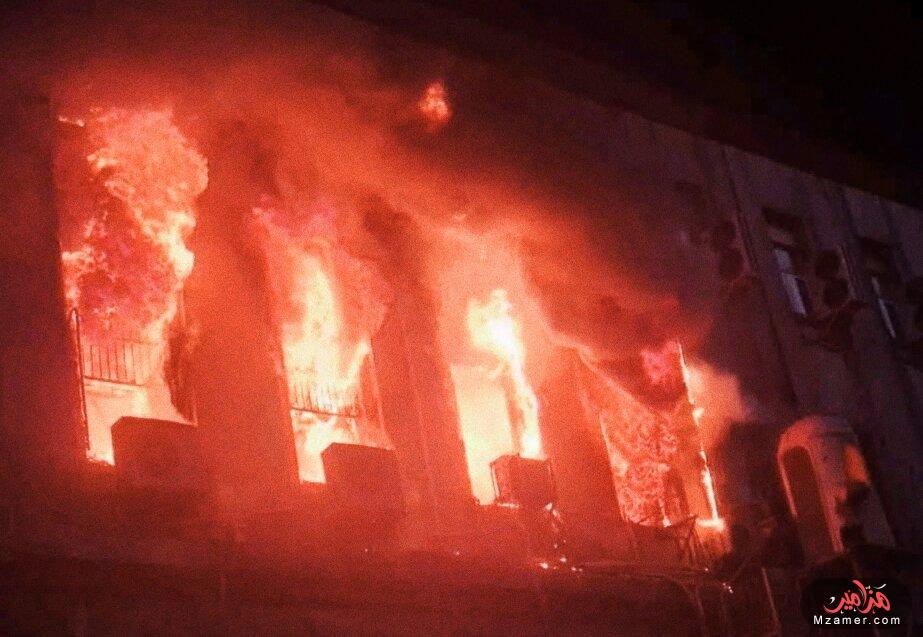 حريق سنترال رمسيس